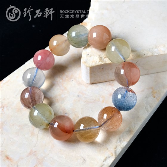 珍石轩天然彩兔毛水晶手链 (2) 珍石轩天然彩兔毛水晶手链 (2)