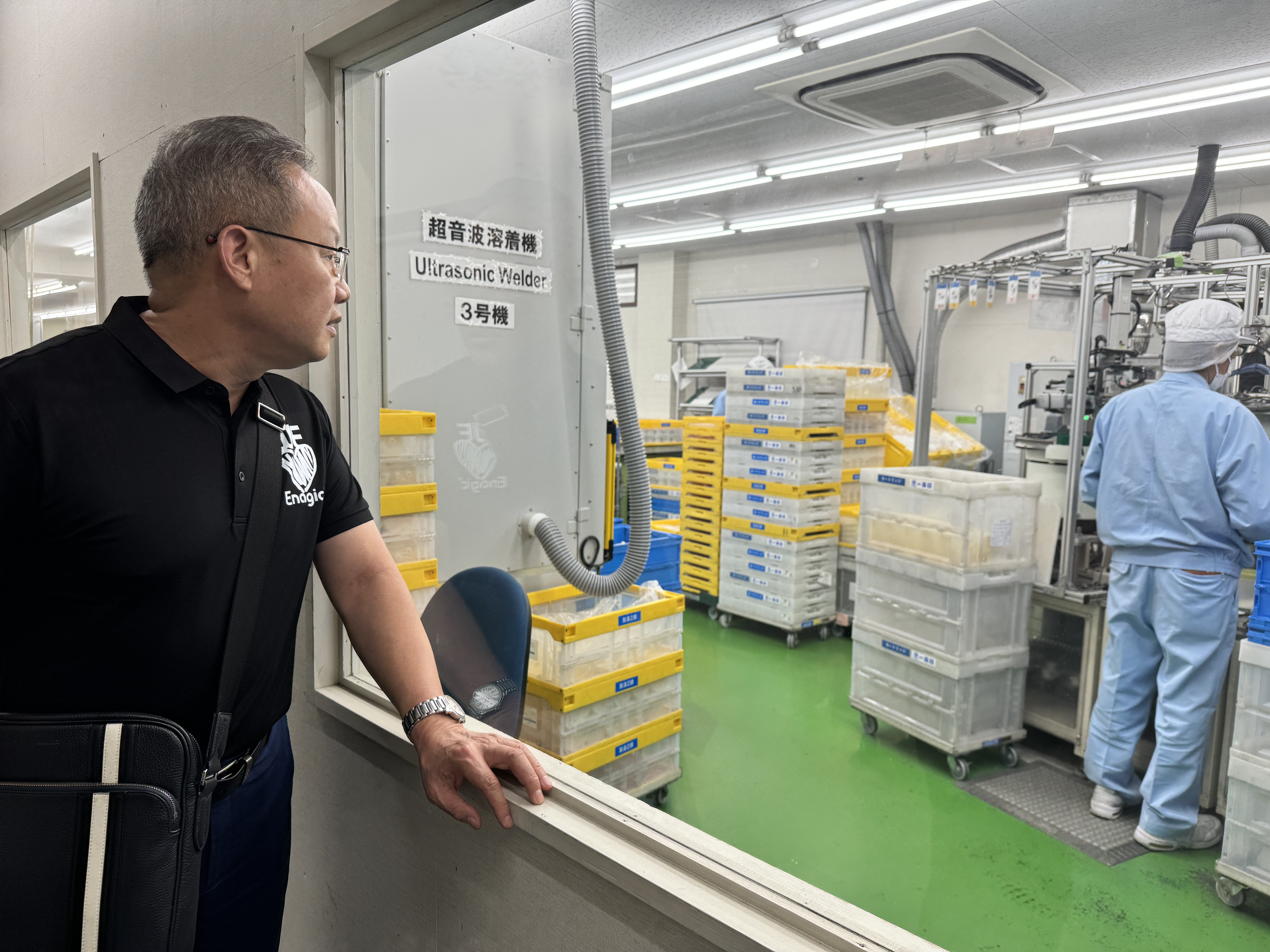 珍水源老冯参观Enagic位于日本大坂工厂