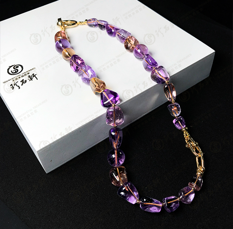 紫黄晶项链