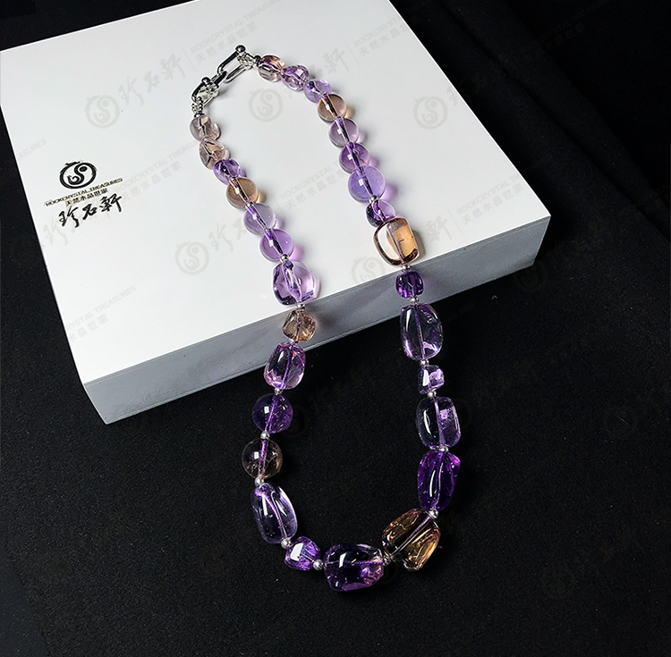 紫黄晶项链